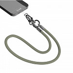 Phone Strap - Alça Universal p/ Smartphone - CINZA OCEANO e PRATA