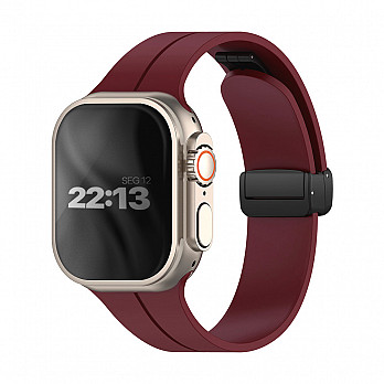 Silicone Lock Vinho - Pulseira para Apple Watch® - 38/40/41 mm